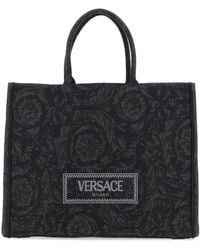 Versace - Large Shopper Bag "athena Baroque" - Lyst