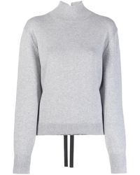 Fendi - Tied-back Knitted Pullover - Lyst