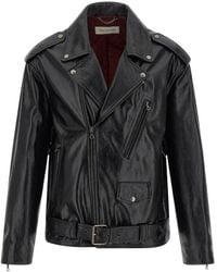 Dries Van Noten - Belted Biker Jacket - Lyst