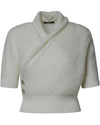 Balmain - White Virgin Wool Blend Sweater - Lyst