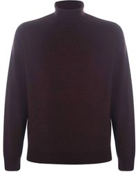 A.P.C. - . Sweaters Bordeaux - Lyst