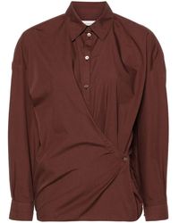Lemaire - Straight Collar Twisted Shirt Clothing - Lyst