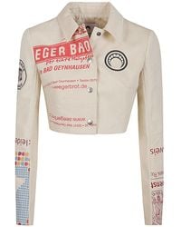 Marine Serre - Cotton Short Jacket - Lyst