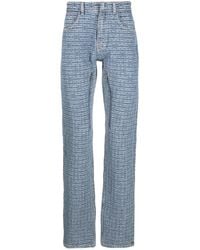 Givenchy - Straight Fit Denim Cotton Jeans - Lyst