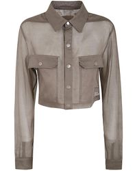 Rick Owens - Cropped Outershirt Clothing - Lyst