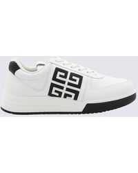 Givenchy - White And Black Leather Sneakers - Lyst