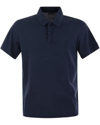 Paul & Shark - Short Sleeve Cotton Polo Shirt - Lyst