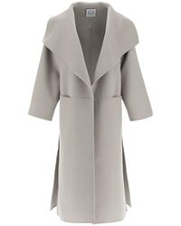 Totême Toteme Wool And Cashmere Signature Coat - Gray