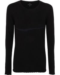 MD75 - Wool Cashmere Pullover With Inlay Detail Clothing - Lyst