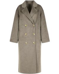 Loulou de Saison - 'Borneo' Melange Mole Cashmere Blend Coat - Lyst