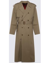 Balenciaga - Military Beige Cotton Coat - Lyst