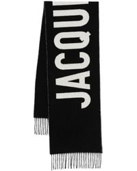 Jacquemus - Scarf With Embroidered Logo - Lyst