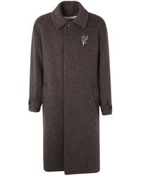 Golden Goose - "Journey" Single Breast Car Coat Wrinkled Virgin Wool - Lyst