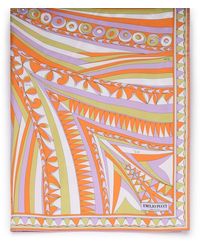 Foulard Emilio Pucci En Soie - Neuf Avec étiquettes - Multicouleur - Style Bandana Ou Carré