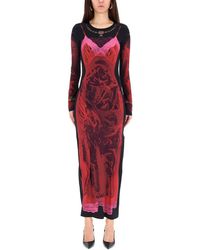 Marine Serre - "wet Nuisette" Midi Dress - Lyst