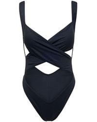 Reina Olga - 'Exotica' One-Piece Swimsuit With Cut-Out And Cross-Strap - Lyst