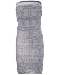 Jean Paul Gaultier - Mesh Skirt Double Layer Printed "Body Shadow" And "Prince Of Wales" - Lyst