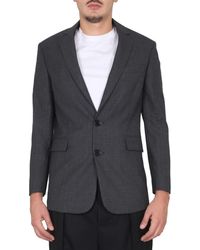 Aspesi - Single-Breasted Virgin Wool Jacket - Lyst