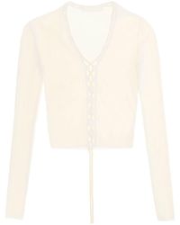 Dion Lee - Lace Up Cardigan - Lyst