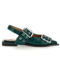 Ganni - Feminine Buckle Ballerinas - Lyst