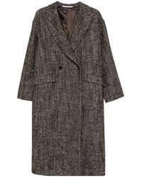 Tagliatore - Double-Breasted Wool Blend Coat - Lyst