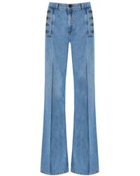Twin Set - Jeans With Buttons - Lyst