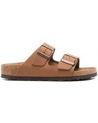 Birkenstock - Arizona Cognac, Oiled Leather Shoes - Lyst