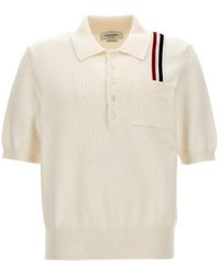 Thom Browne - 'Jersey Stitch' Polo Shirt - Lyst