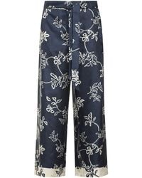 Max Mara - Cinzia Printed Silk Pants - Lyst