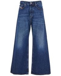 DIESEL - 'D-Sire 1996' Jeans With Wide Leg And Logo Patch On The Rear - Lyst