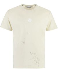 Stone Island - Cotton Crew-neck T-shirt - Lyst
