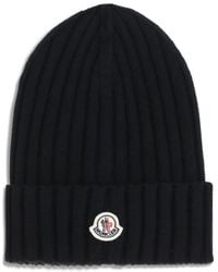Moncler - Wool Beanie Hat - Lyst