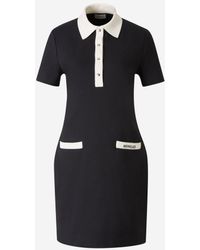 Moncler - Polo Piqué Mini Dress - Lyst