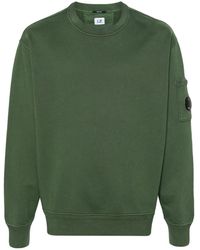 C.P. Company - Cotton Diagonal Fleece Lens Sweatshirt - Lyst