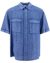 Burberry - Linen Shirt - Lyst