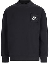 Moose Knuckles - Logo Crew Neck Sweatshirt - Lyst