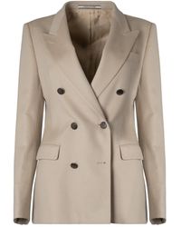 Tagliatore - Double-Breasted Cashmere Blazer - Lyst