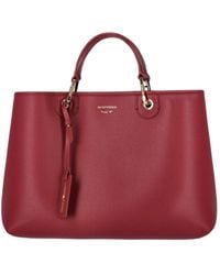 Emporio Armani - Myea Burgundy Shopping Bag - Lyst