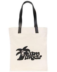 Palm Angels - Shopper Bag With Logo - Lyst