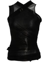 Rick Owens - V-Necked Top - Lyst
