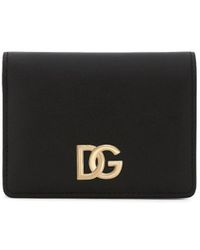 Dolce & Gabbana - Dg Logo Leather Card Case - Lyst