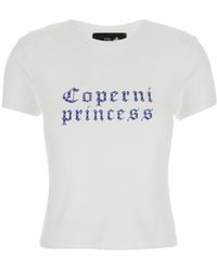 Coperni - Crewneck T-Shirt With Maxi Print On The Front And Logo Print On The Rear - Lyst