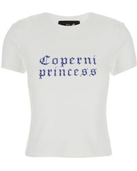 Coperni - Crewneck T-Shirt With Maxi Print On The Front And Logo Print On The Rear - Lyst