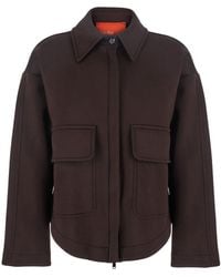 ..,merci - Coat With Classic Collar And Dropped Shoulders - Lyst