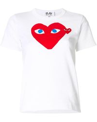 COMME DES GARÇONS PLAY - Small And Big Heart T-shirt Clothing - Lyst