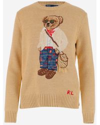 Ralph Lauren Polo Bear Pattern Pullover - Natural