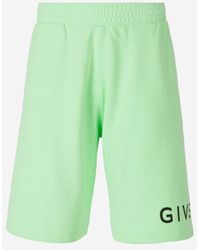 Givenchy - Logo Print Bermuda Shorts - Lyst