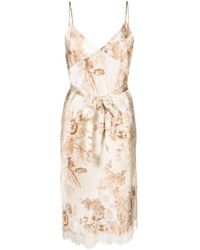 Gold Hawk - Chloe Printed Slip Dress - Lyst