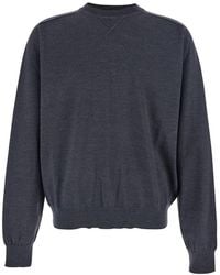 Jacquemus - Crew Neck Sweater With Back Logo - Lyst