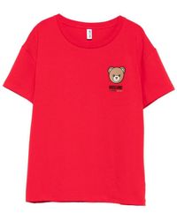 Moschino - Teddy Bear-Print Short-Sleeves Top - Lyst